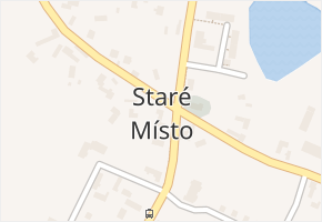 Staré Místo v obci Staré Místo - mapa části obce