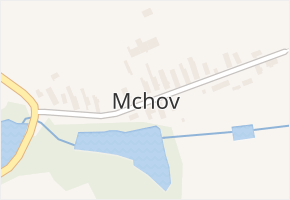 Mchov v obci Staré Sedliště - mapa části obce