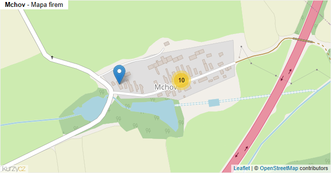 Mchov - mapa firem