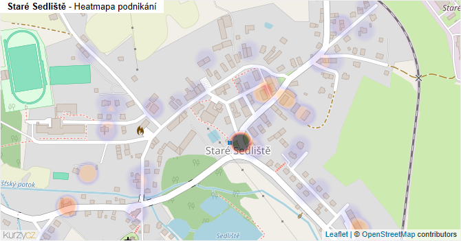 Staré Sedliště - mapa podnikání