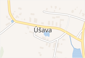 Úšava v obci Staré Sedliště - mapa části obce