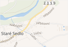 Hřbitovní v obci Staré Sedlo - mapa ulice