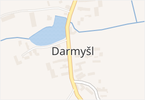 Darmyšl v obci Staré Sedlo - mapa části obce