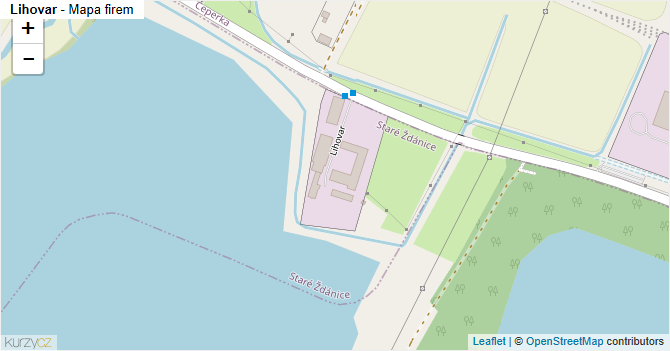 Lihovar - mapa firem