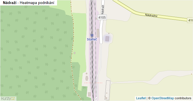 Nádraží - mapa podnikání