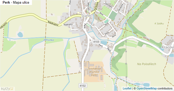 Perk - mapa ulice