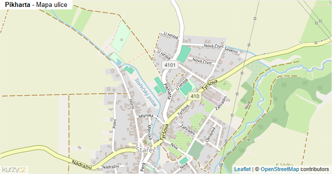 Pikharta - mapa ulice