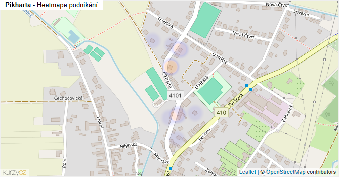 Pikharta - mapa podnikání