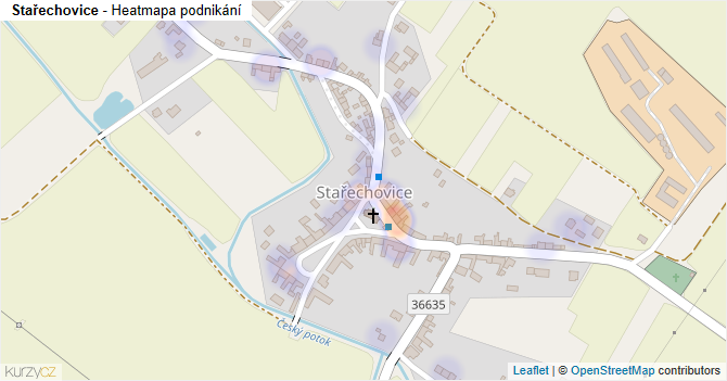 Stařechovice - mapa podnikání