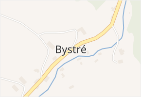 Bystré v obci Stárkov - mapa části obce