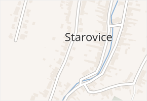 Starovice v obci Starovice - mapa části obce