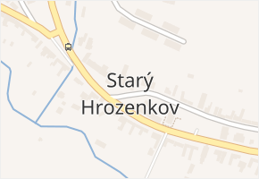 Starý Hrozenkov v obci Starý Hrozenkov - mapa části obce