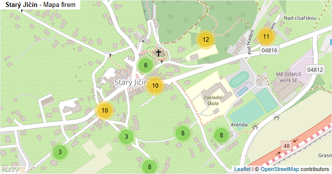 Starý Jičín - mapa firem