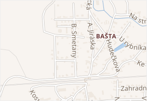 B. Smetany v obci Starý Kolín - mapa ulice
