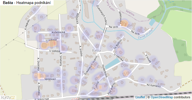 Bašta - mapa podnikání