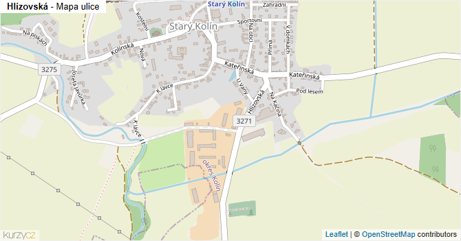 Hlízovská - mapa ulice