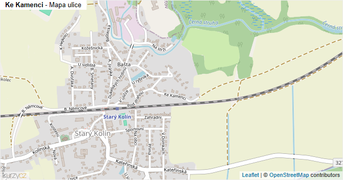 Ke Kamenci - mapa ulice