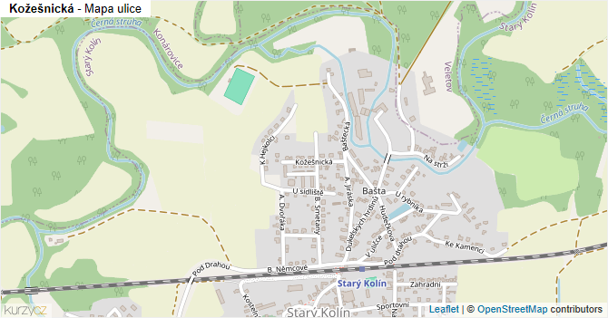 Kožešnická - mapa ulice