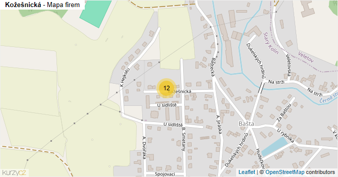 Kožešnická - mapa firem