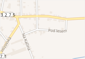 Pod lesem v obci Starý Kolín - mapa ulice