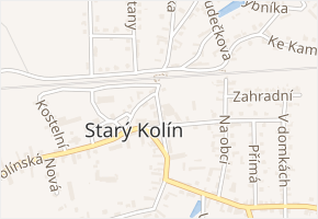 U sokolovny v obci Starý Kolín - mapa ulice