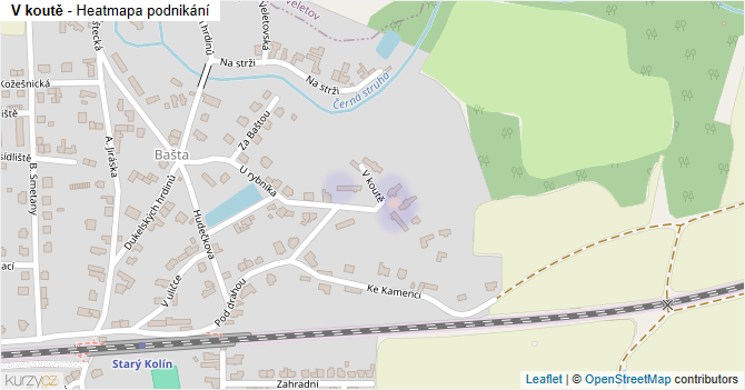 V koutě - mapa podnikání