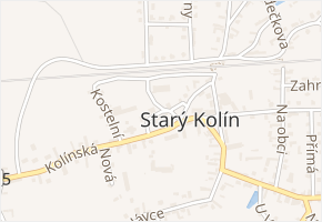 Za poštou v obci Starý Kolín - mapa ulice