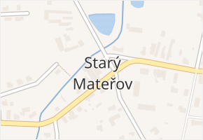 Starý Mateřov v obci Starý Mateřov - mapa části obce