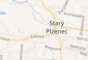 Baslova v obci Starý Plzenec - mapa ulice