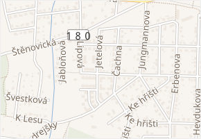 Čachna v obci Starý Plzenec - mapa ulice