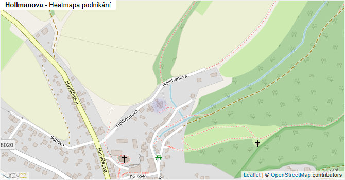 Hollmanova - mapa podnikání