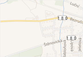 Javorová v obci Starý Plzenec - mapa ulice