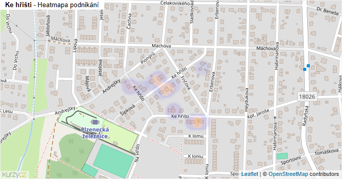 Ke hřišti - mapa podnikání