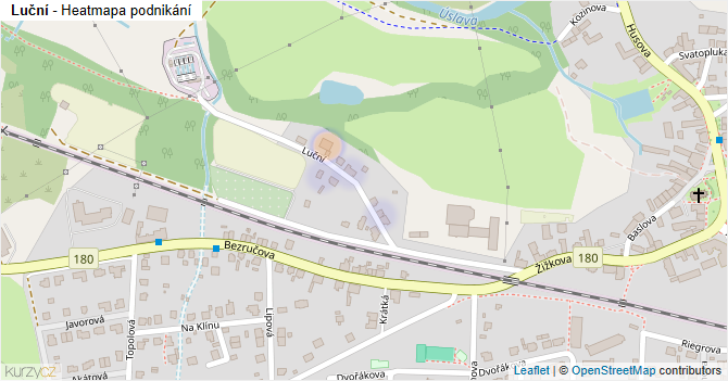 Luční - mapa podnikání