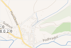 Malostranské náměstí v obci Starý Plzenec - mapa ulice