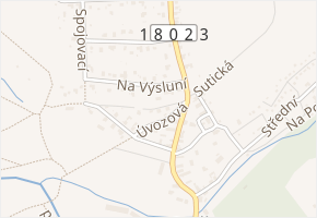 Mezi Ploty v obci Starý Plzenec - mapa ulice