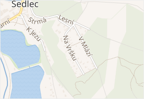 Na Vršku v obci Starý Plzenec - mapa ulice