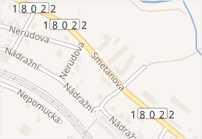 Smetanova v obci Starý Plzenec - mapa ulice