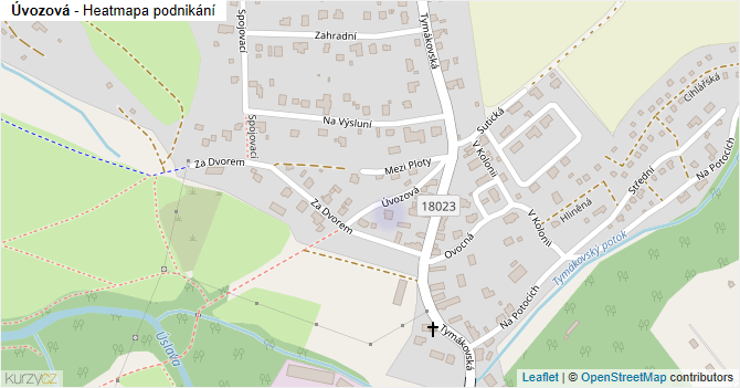 Úvozová - mapa podnikání