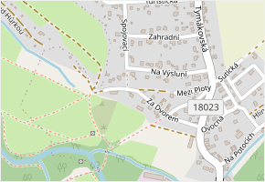 Za Dvorem v obci Starý Plzenec - mapa ulice
