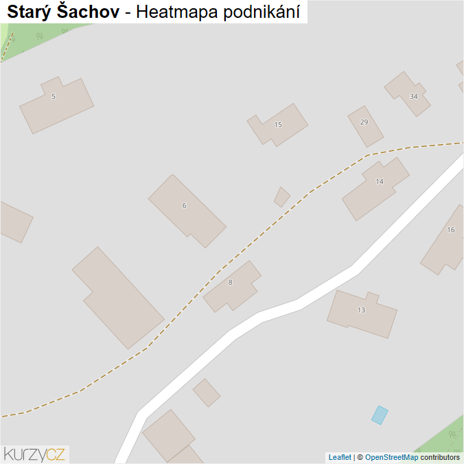 Mapa Starý Šachov - Firmy v obci.