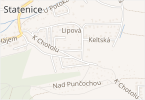 Jasmínová v obci Statenice - mapa ulice