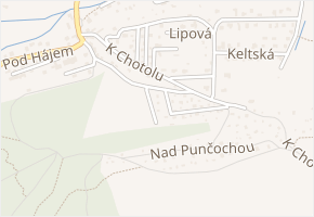K Punčoše v obci Statenice - mapa ulice