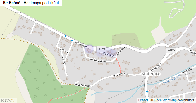 Ke Kašně - mapa podnikání
