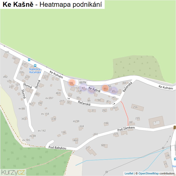 Mapa Ke Kašně - Firmy v ulici.