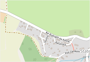 Ke Kulnám v obci Statenice - mapa ulice