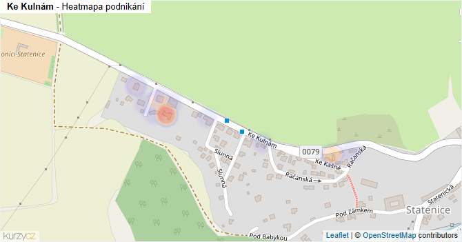 Ke Kulnám - mapa podnikání