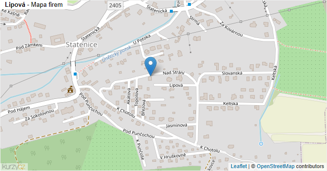 Lipová - mapa firem