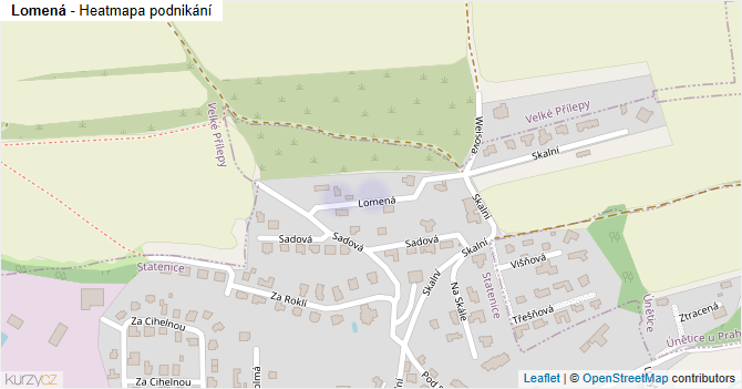 Lomená - mapa podnikání