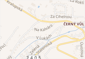 Na Kalvárii v obci Statenice - mapa ulice